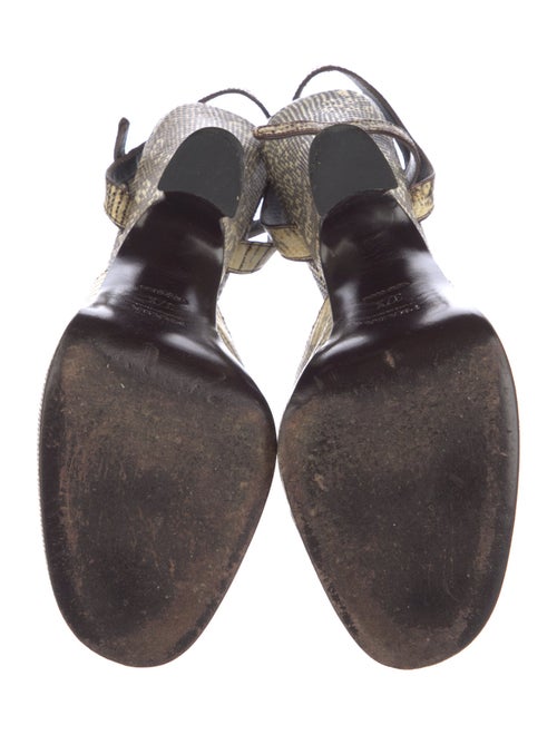 Prada Lizard Animal Print Slingback Pumps