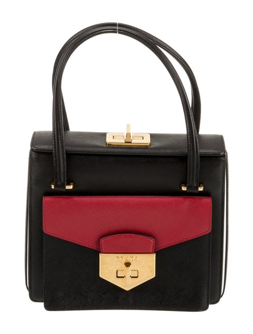 Prada Saffiano Lux Leather Top Handle Bag