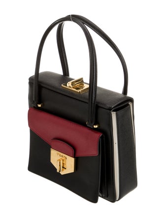 Prada Saffiano Lux Leather Top Handle Bag