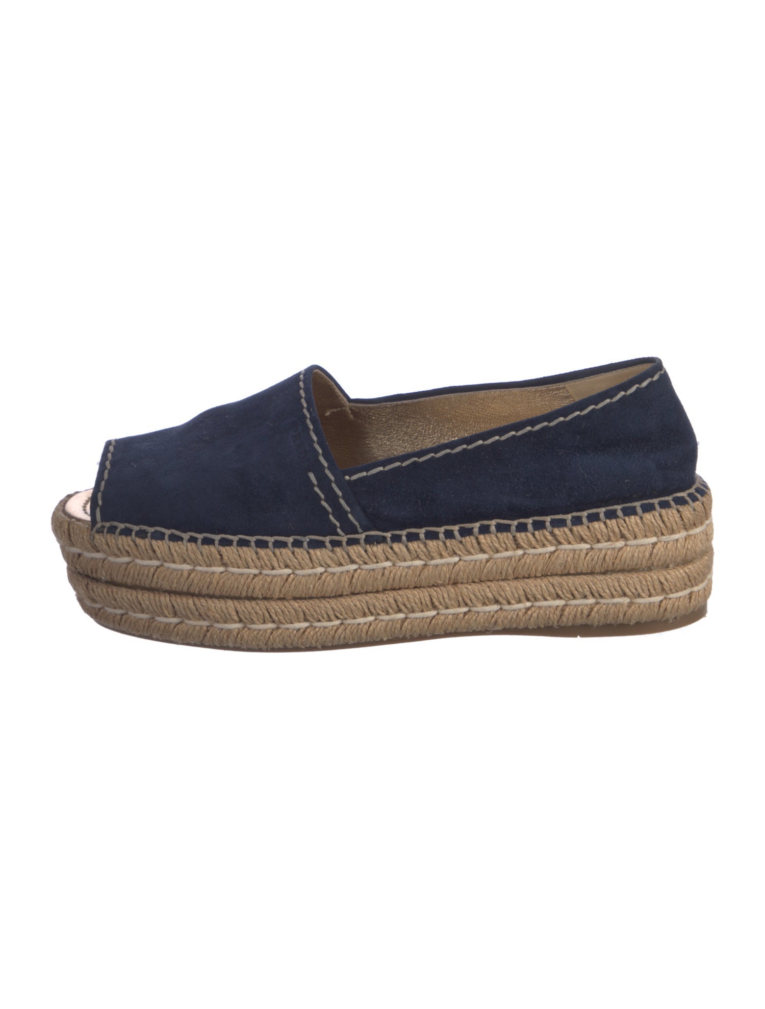 Prada Suede Braided Accents Espadrilles