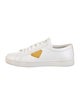 Prada Leather Graphic Print Sneakers
