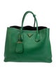 Prada Saffiano Cuir Leather Double Bag Large