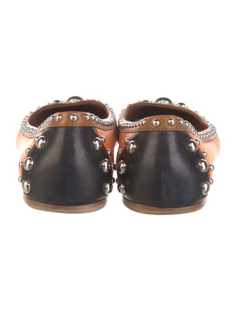 Prada Leather Colorblock Pattern Ballet Flats