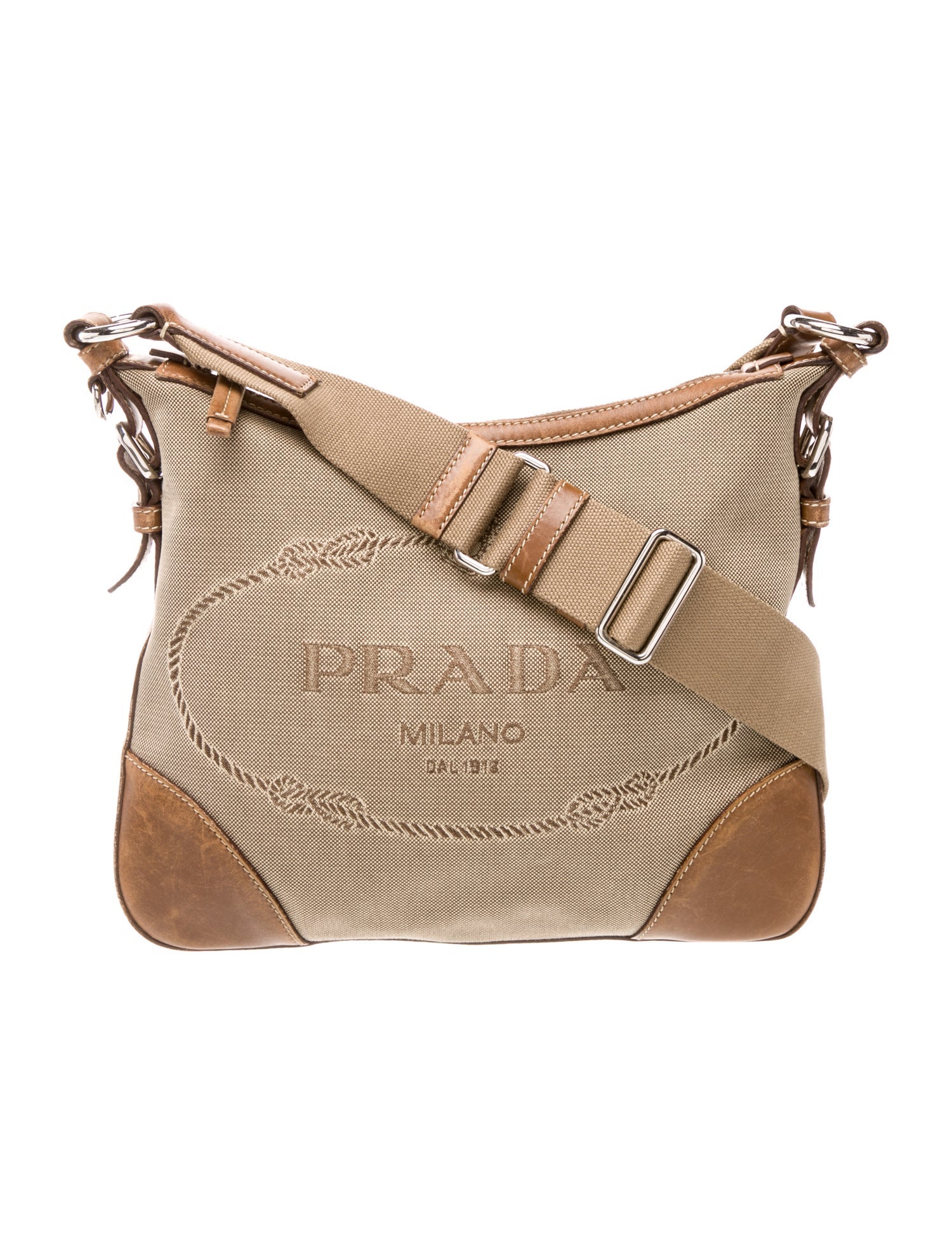 Prada Vitello Leather Messenger Bag