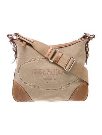 Prada Vitello Leather Messenger Bag