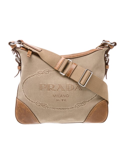 Prada Vitello Leather Messenger Bag