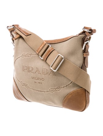 Prada Vitello Leather Messenger Bag