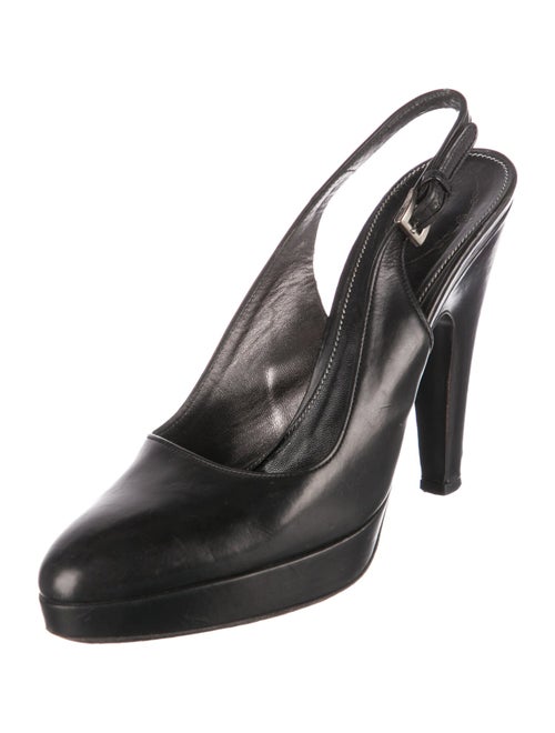 Prada Leather Slingback Pumps