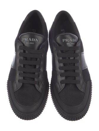 Prada Nylon Mesh Accents Sneakers