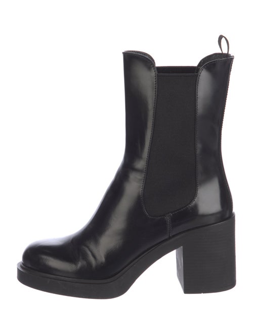 Prada Leather Chelsea Boots