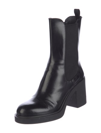 Prada Leather Chelsea Boots