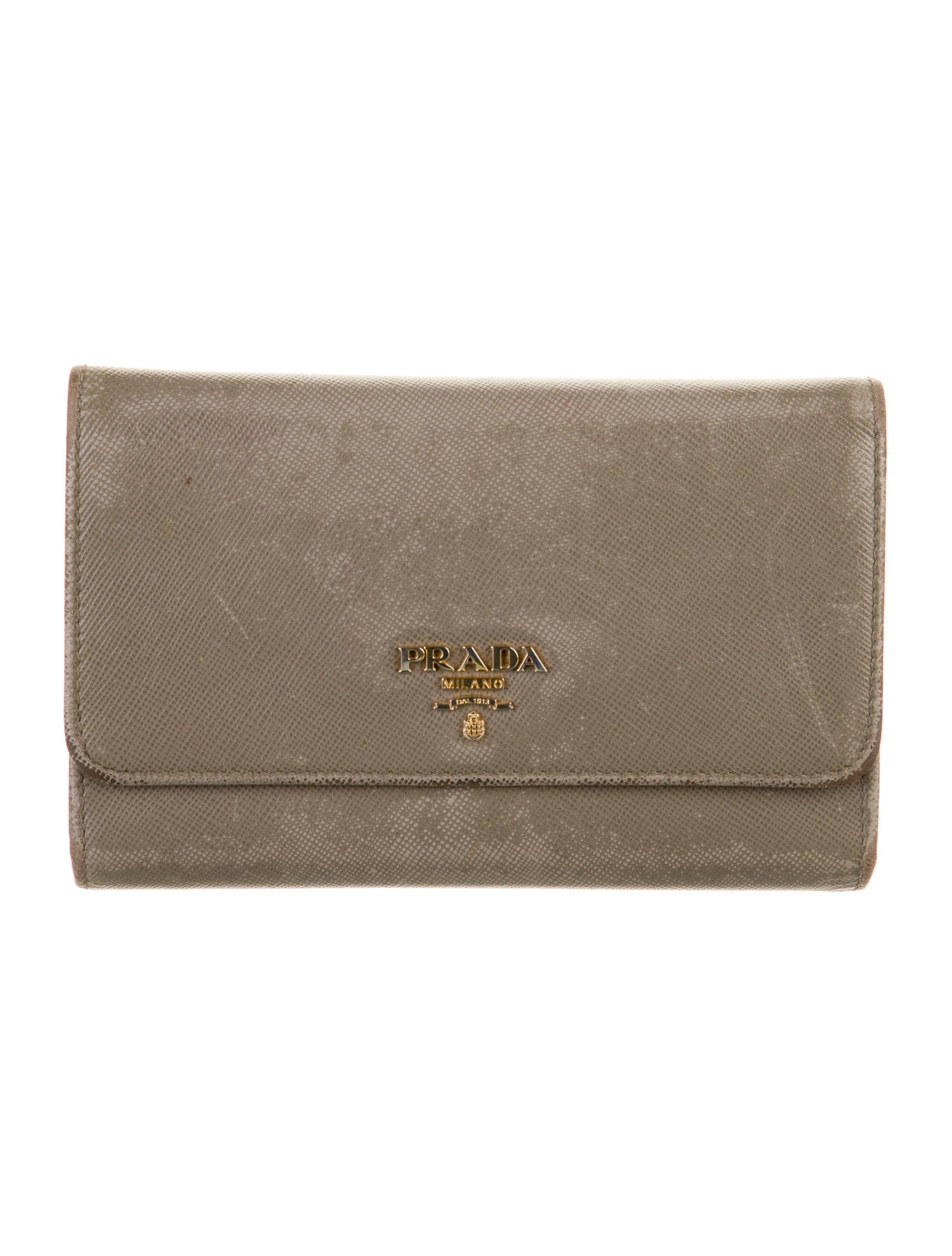 Prada Saffiano Metal Leather Wallet