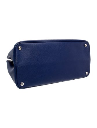 Prada Enameled Metal Triangle Double Bag Medium