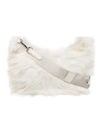 Prada Enameled Metal Triangle Montone