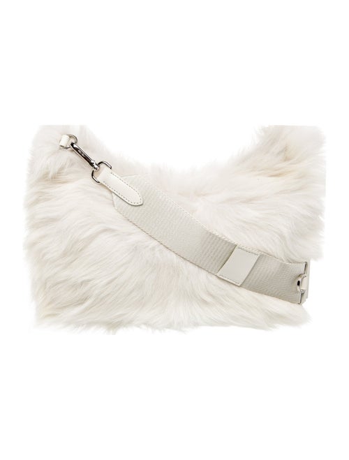 Prada Enameled Metal Triangle Montone