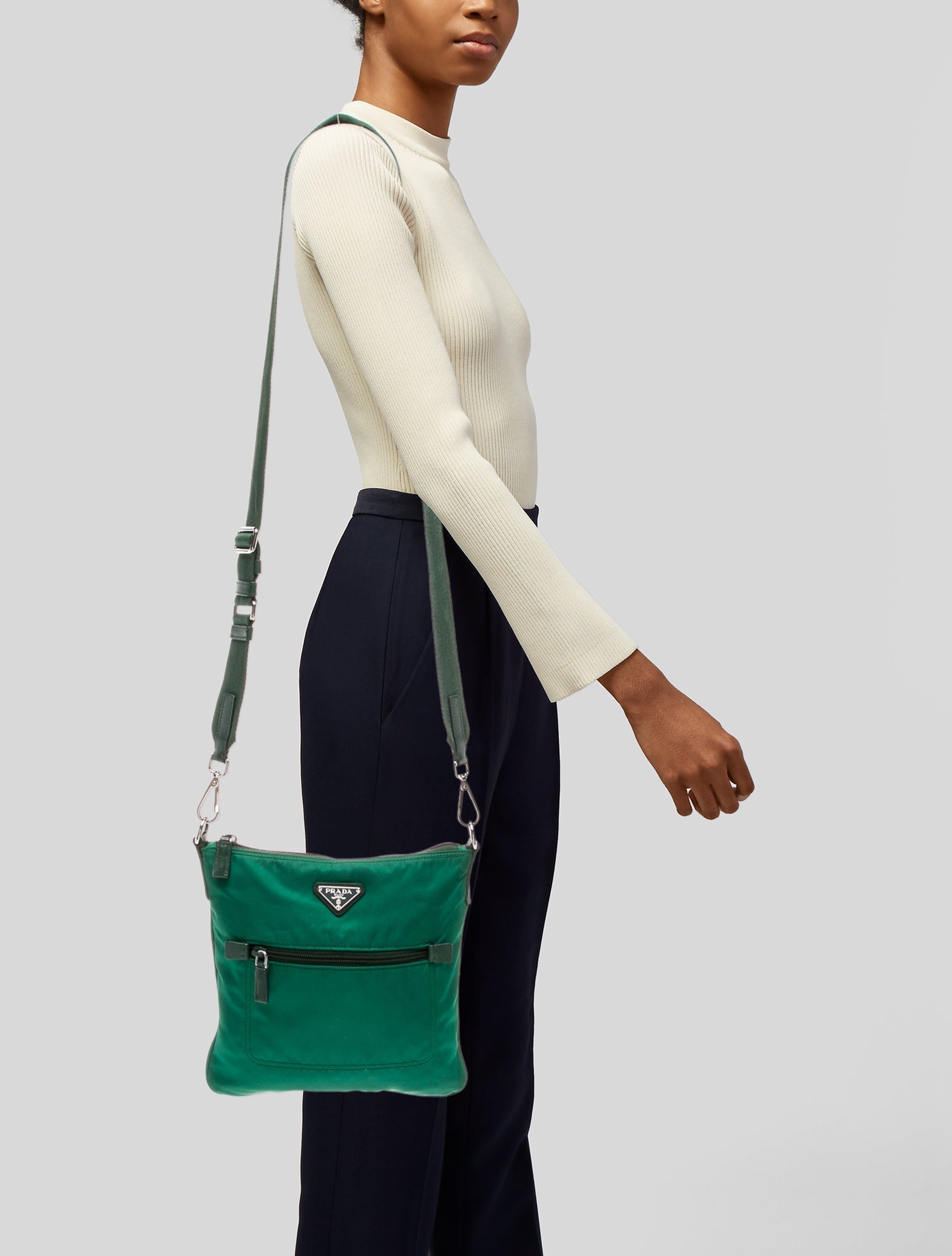 Prada Tessuto Nylon Messenger Bag