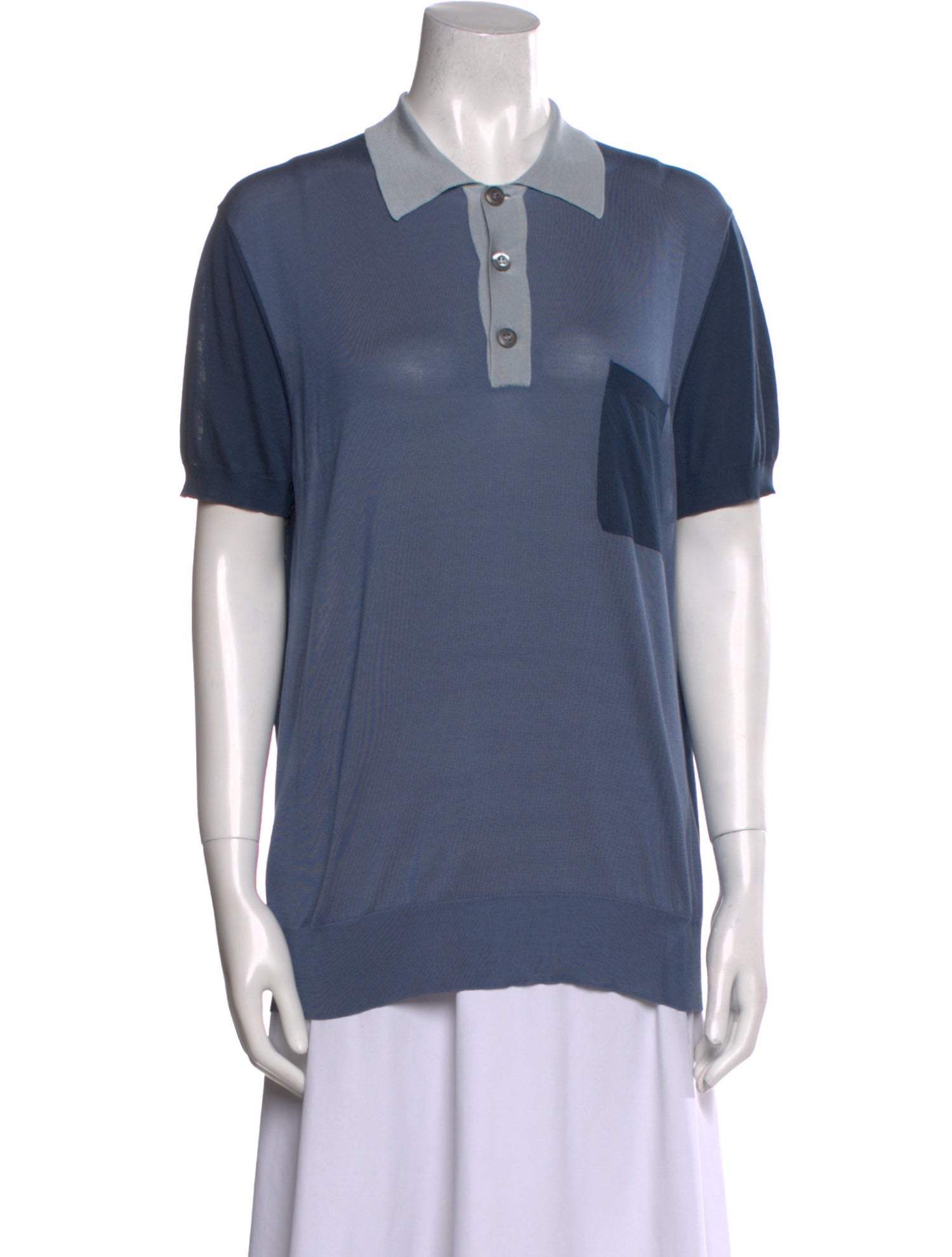 Prada 2010's Colorblock Pattern Henley