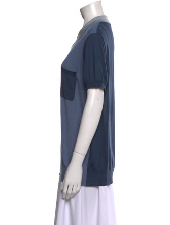 Prada 2010's Colorblock Pattern Henley