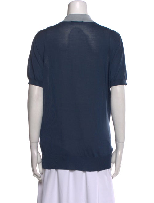 Prada 2010's Colorblock Pattern Henley