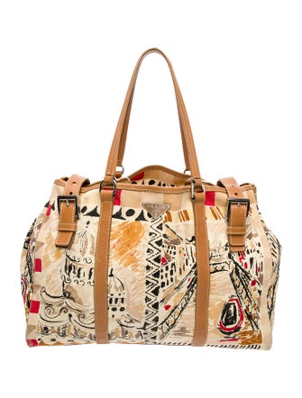 Prada Canvas Shoulder Bag