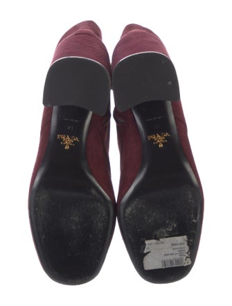 Prada Suede Lace-Up Boots