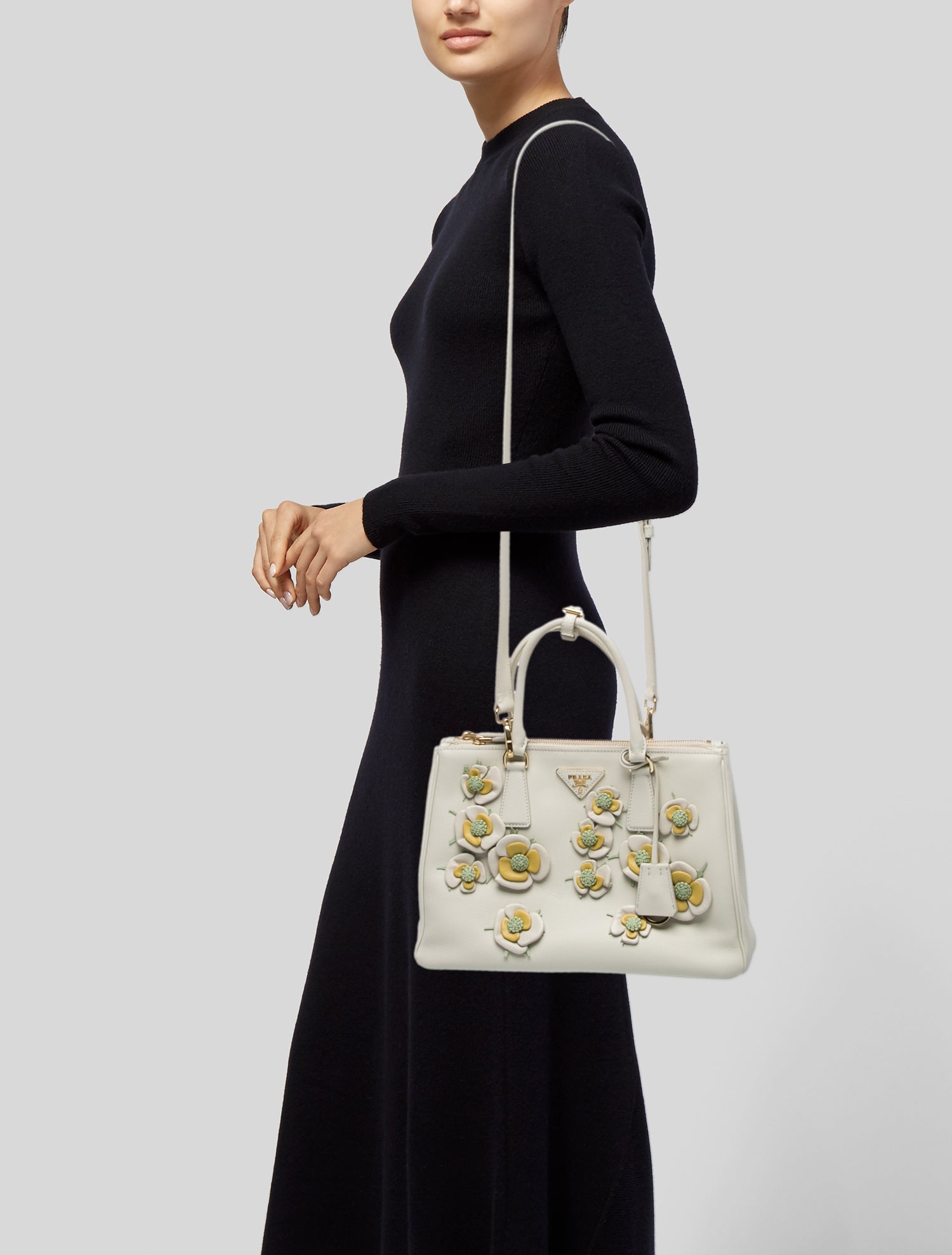 Prada Saffiano Leather Galleria Double Zip Large