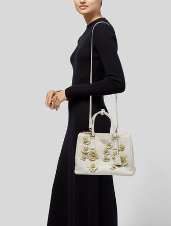 Prada Saffiano Leather Galleria Double Zip Large