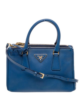 Prada Saffiano Lux Leather Galleria Double Zip Small