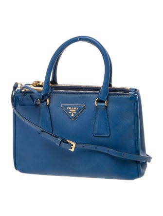 Prada Saffiano Lux Leather Galleria Double Zip Small