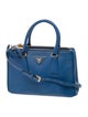 Prada Saffiano Lux Leather Galleria Double Zip Small