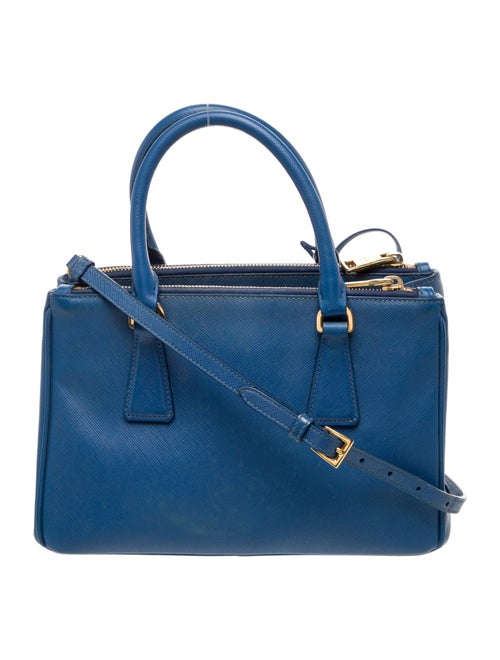 Prada Saffiano Lux Leather Galleria Double Zip Small