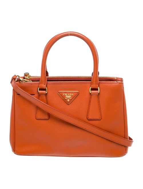 Prada Saffiano Leather Galleria Double Zip Small