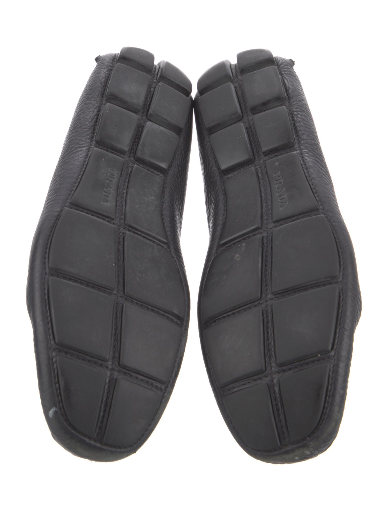 Prada Leather Moccasins