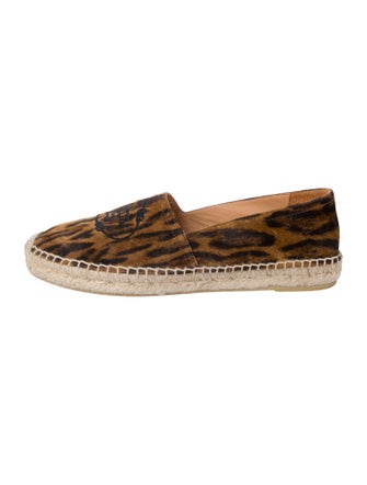 Prada Suede Animal Print Espadrilles