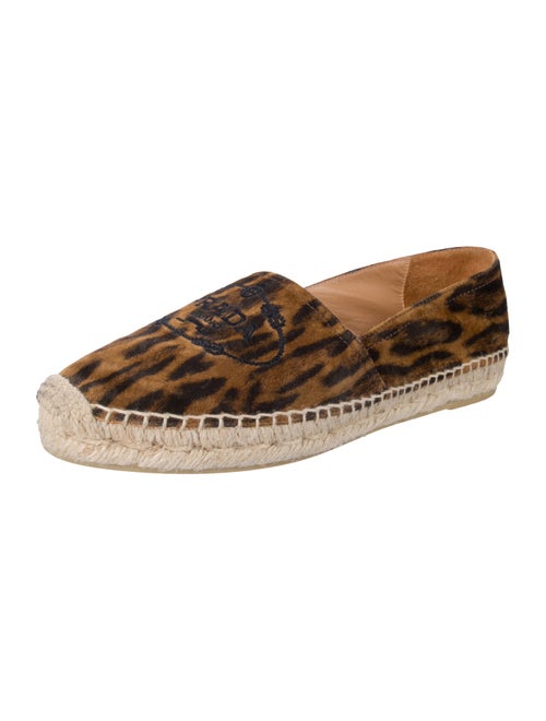 Prada Suede Animal Print Espadrilles