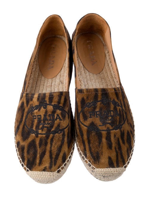 Prada Suede Animal Print Espadrilles