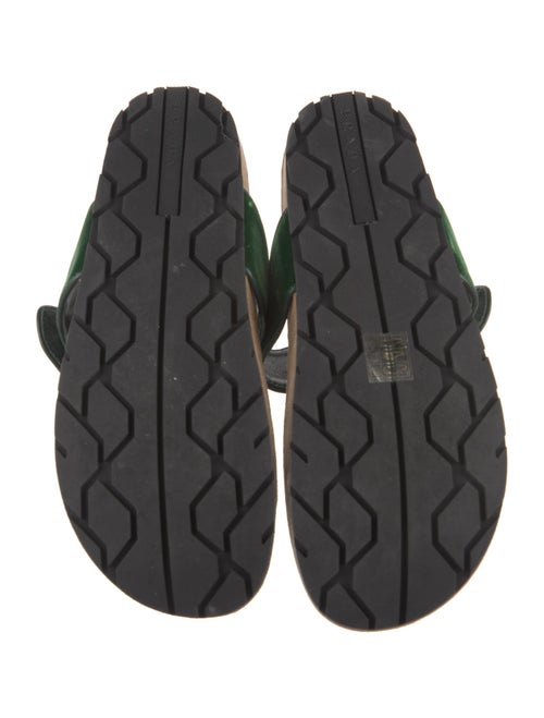 Prada Velvet Flip Flops