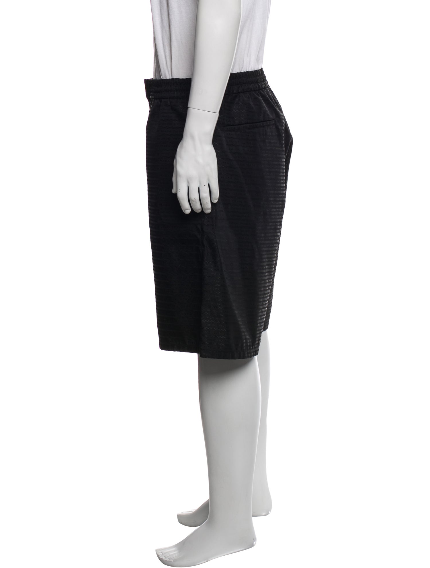 Prada 2022 Enameled Metal Triangle Swim Trunks