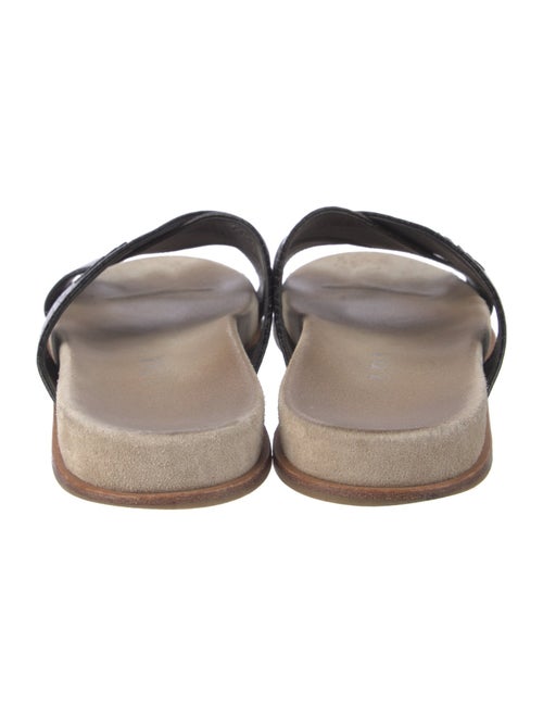 Prada Leather Printed Slides