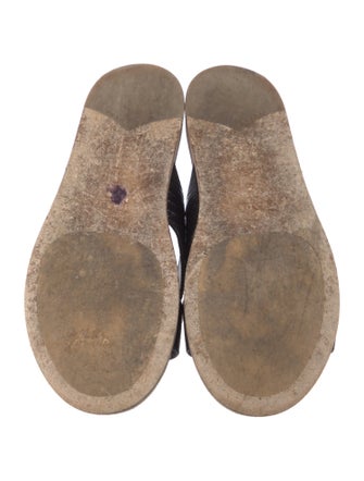 Prada Leather Printed Slides