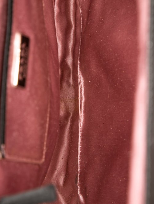 Prada Enameled Metal Triangle Evening Bag