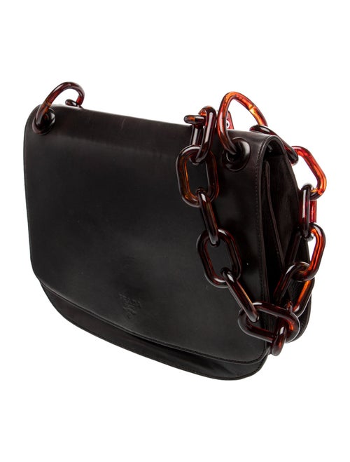 Prada Madras Leather Shoulder Bag