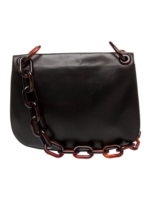 Prada Madras Leather Shoulder Bag