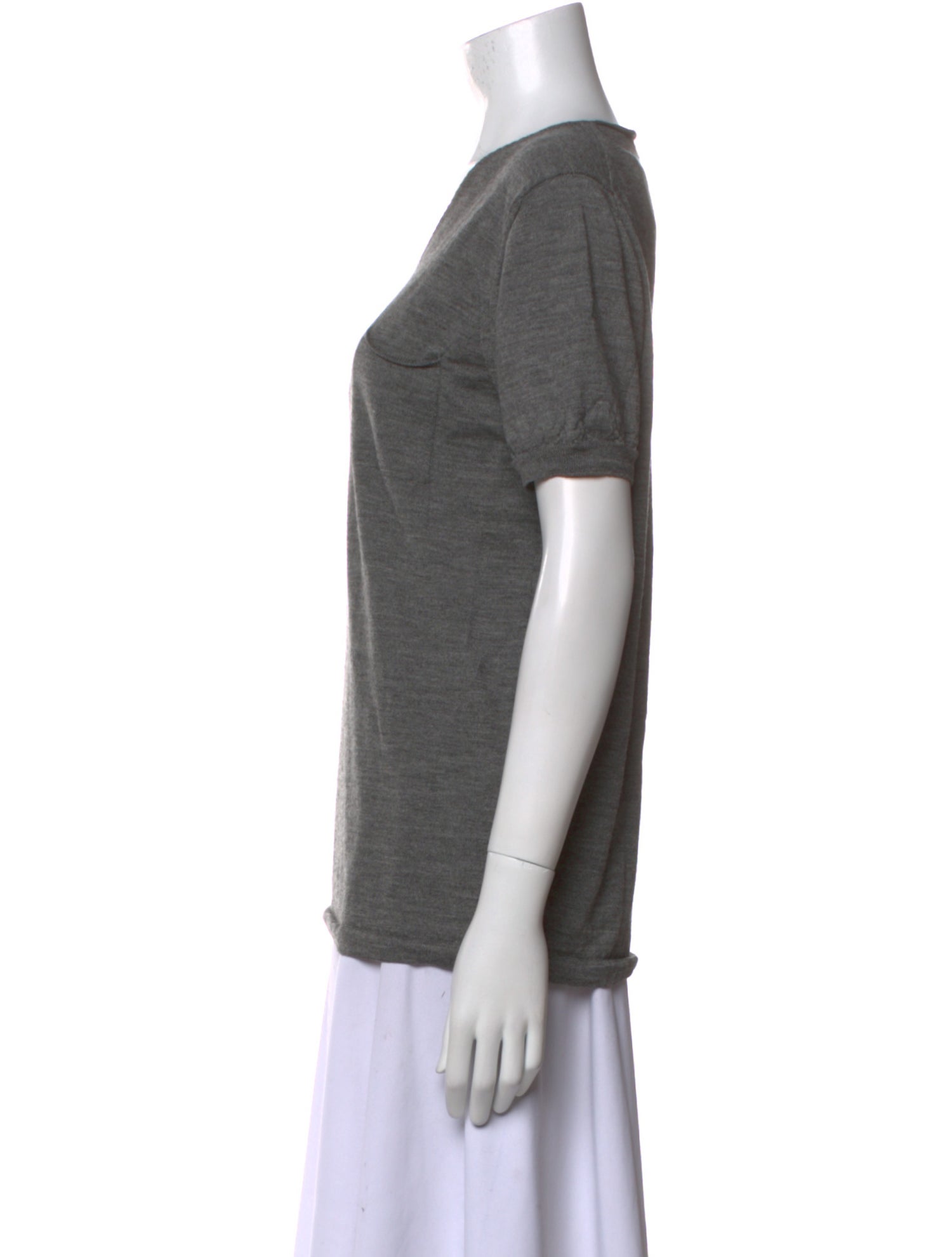 Prada V-Neck Short Sleeve T-Shirt