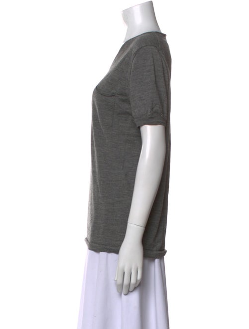 Prada V-Neck Short Sleeve T-Shirt