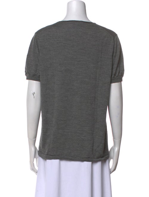 Prada V-Neck Short Sleeve T-Shirt