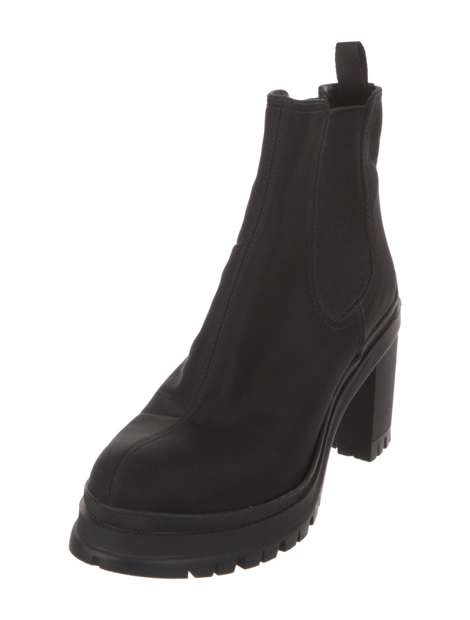 Prada Nylon Chelsea Boots
