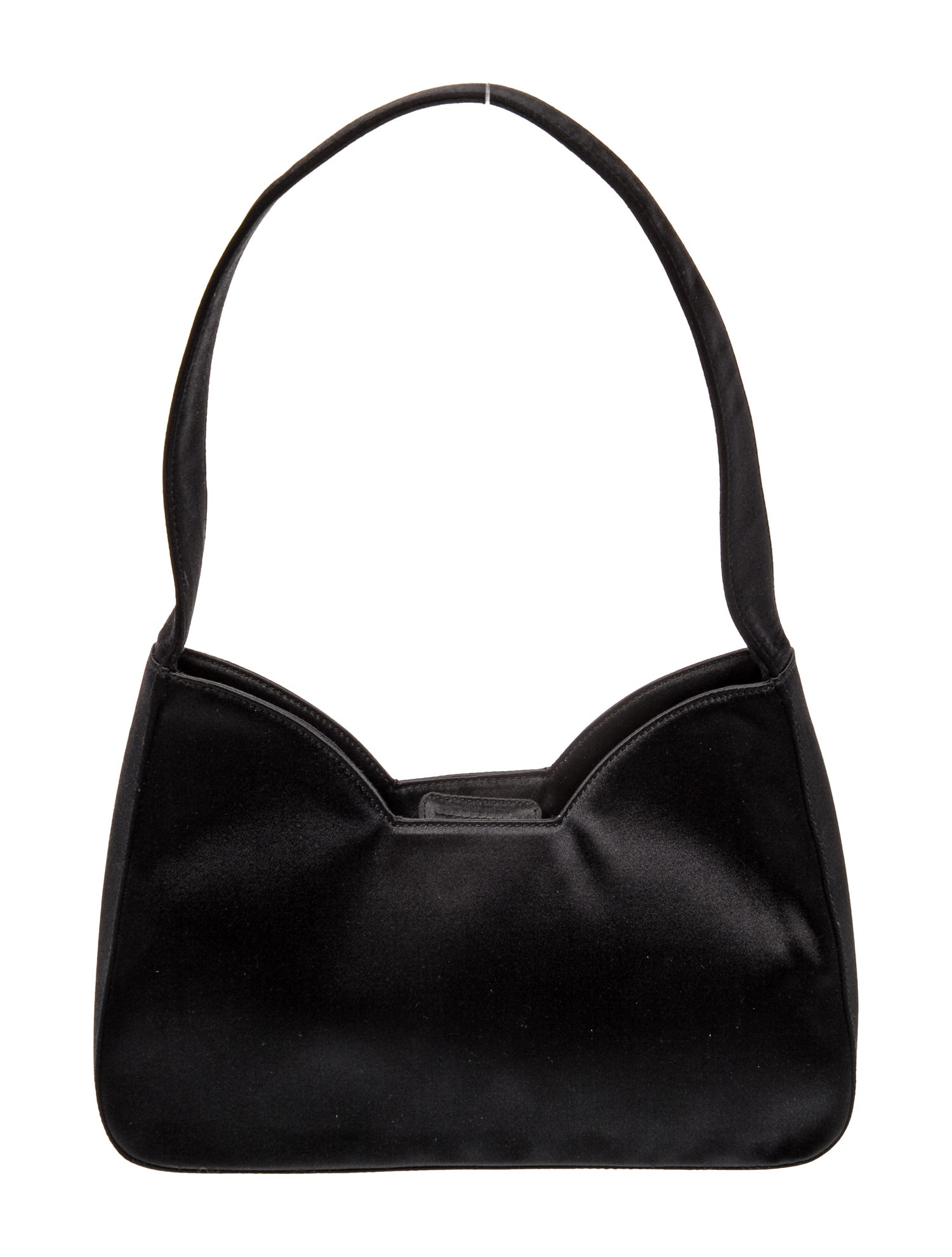 Prada Enameled Metal Triangle Shoulder Bag