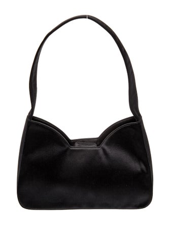 Prada Enameled Metal Triangle Shoulder Bag