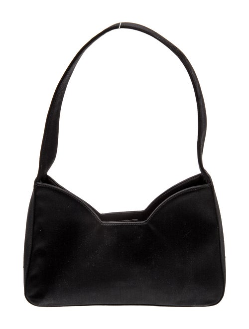 Prada Enameled Metal Triangle Shoulder Bag